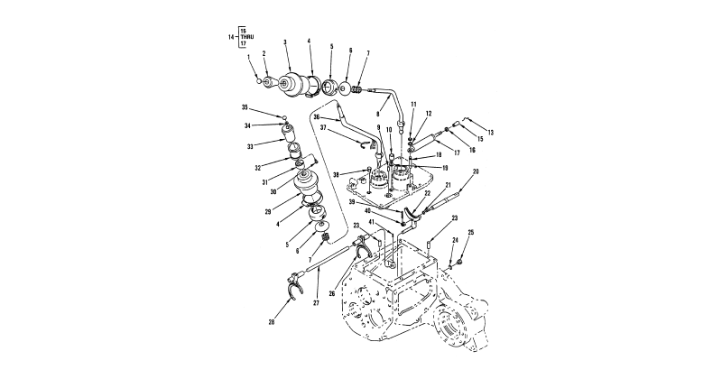 Transmission Shifting Components (Transmission Shift Controls) - Actuator Cylinder Assembly
