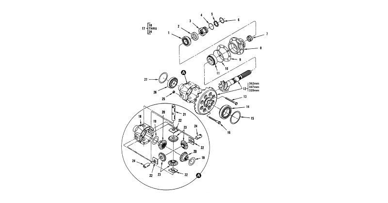 Differential - Front Axle Differential and Mechanical Housing