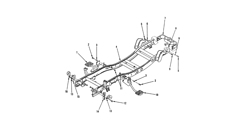 Frame Towing Attachments and Drawbars, Frame Assembly - Chassis Frame
