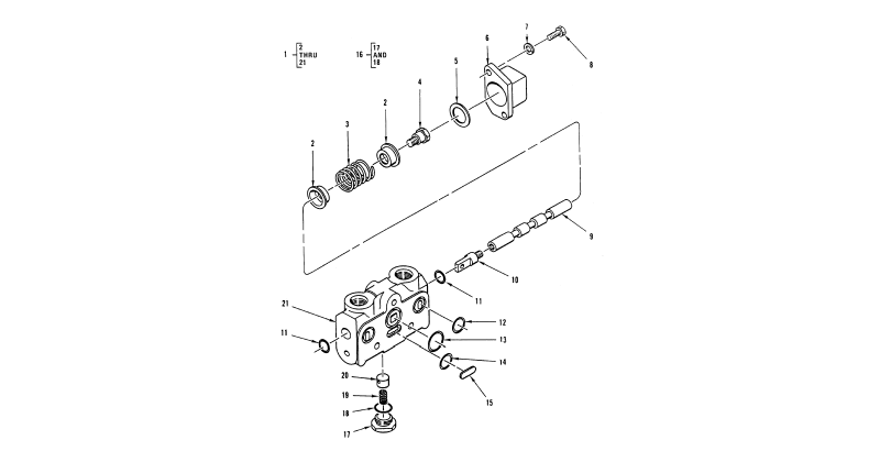 Hydraulic Control Valve - Low Body Section Valve
