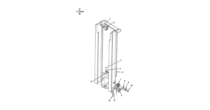 Hydraulic Mast Column - Forklift Inner Upright Mast Assembly