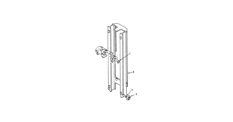 Hydraulic Mast Column - Forklift Rail Upright Mast Assembly