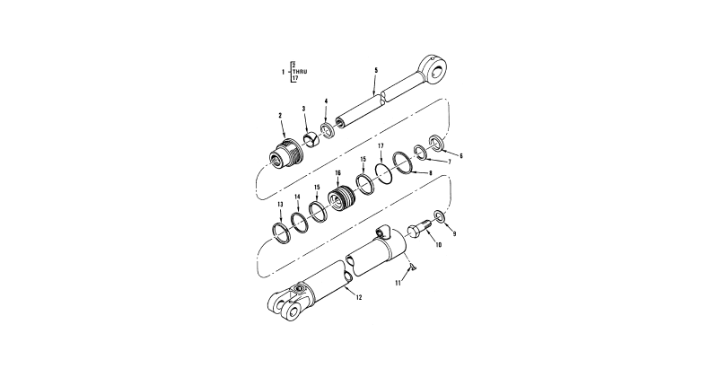 Hydraulic Cylinders - Backhoe Boom Cylinder Assembly